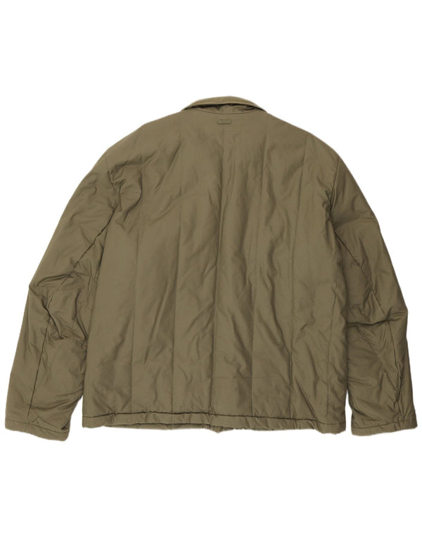 Jaqueta acolchoada masculina Napapijri UK 44 2XL algodão cáqui