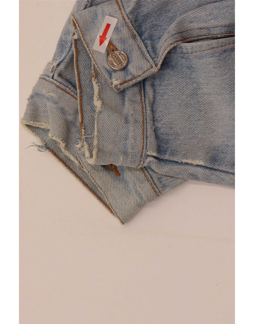 Jaqueta jeans masculina vintage UK 40 grande azul