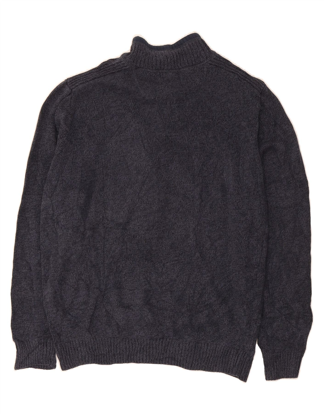 DOCKERS Mens Zip Neck Jumper Sweater XL Navy Blue Cotton Vintage Dockers and Second-Hand Dockers from Messina Hembry 