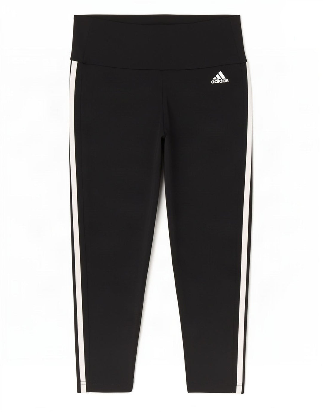 Adidas Womens Aeroready Capri Leggings Reino Unido 8/10 Pequeno Poliéster Preto