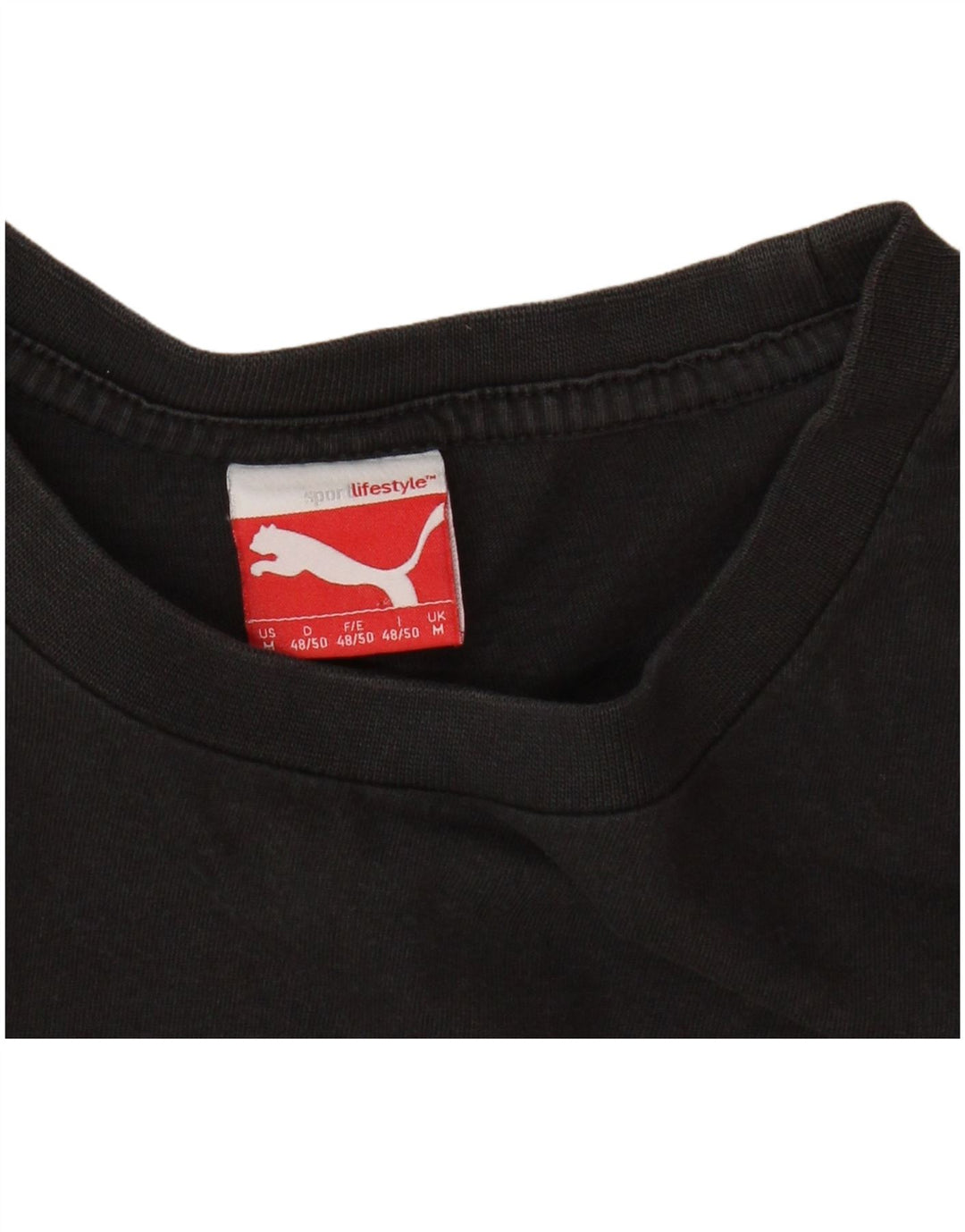 Camiseta masculina PUMA Graphic Top Médio Preto