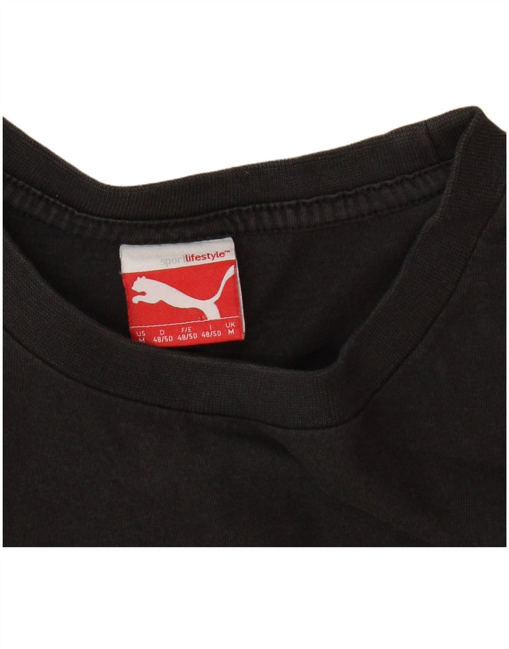 Camiseta masculina PUMA Graphic Top Médio Preto