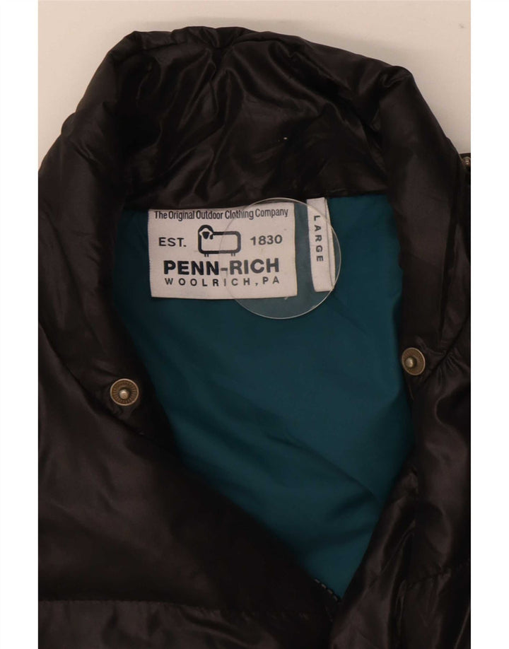 Jaqueta acolchoada masculina Woolrich UK 40 grande preta