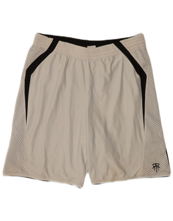 Adidas Mens Sport Shorts Médio Branco Colorblock Poliéster