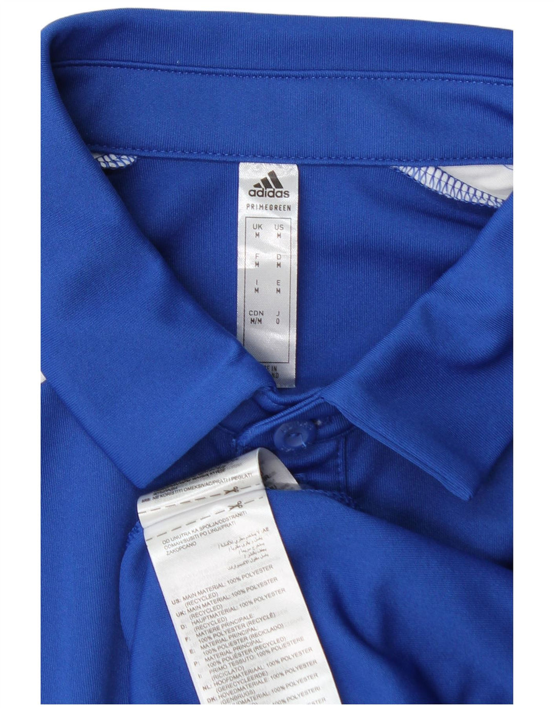 Adidas Mens Aeroready Graphic Polo Shirt Médio Azul Poliéster