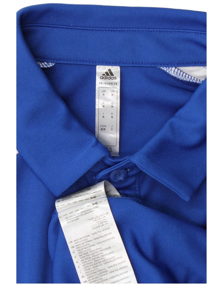 Adidas Mens Aeroready Graphic Polo Shirt Médio Azul Poliéster