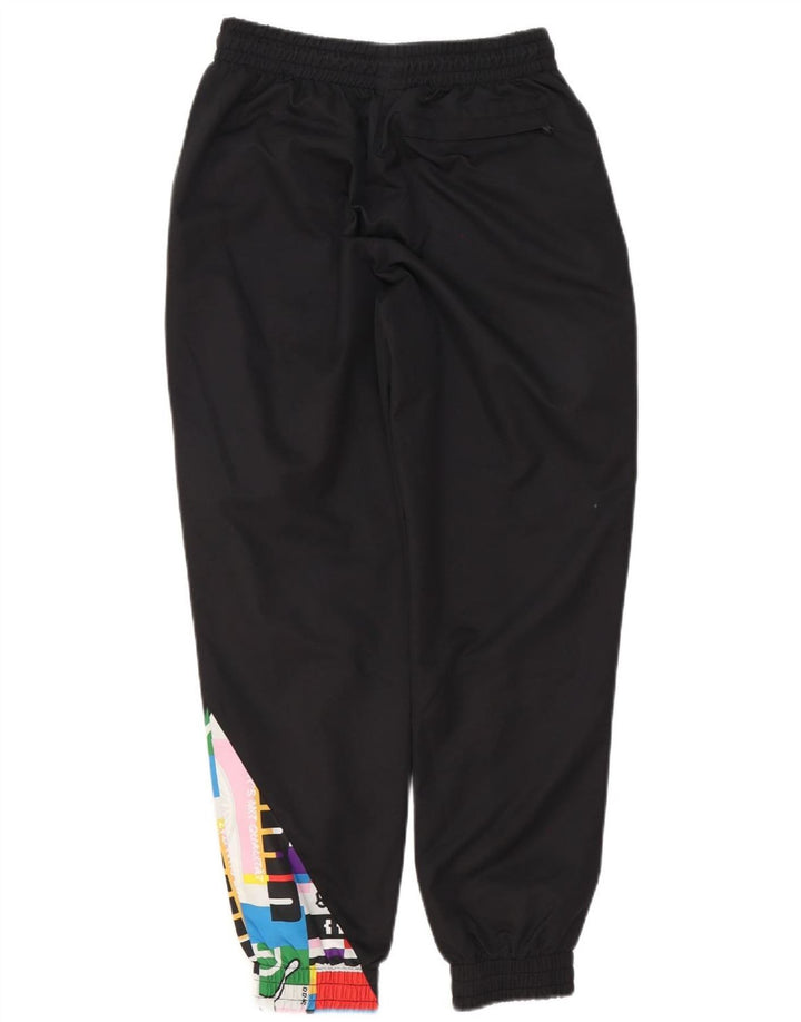 PUMA Mens Graphic Calças de treino Joggers Pequeno Poliéster Preto