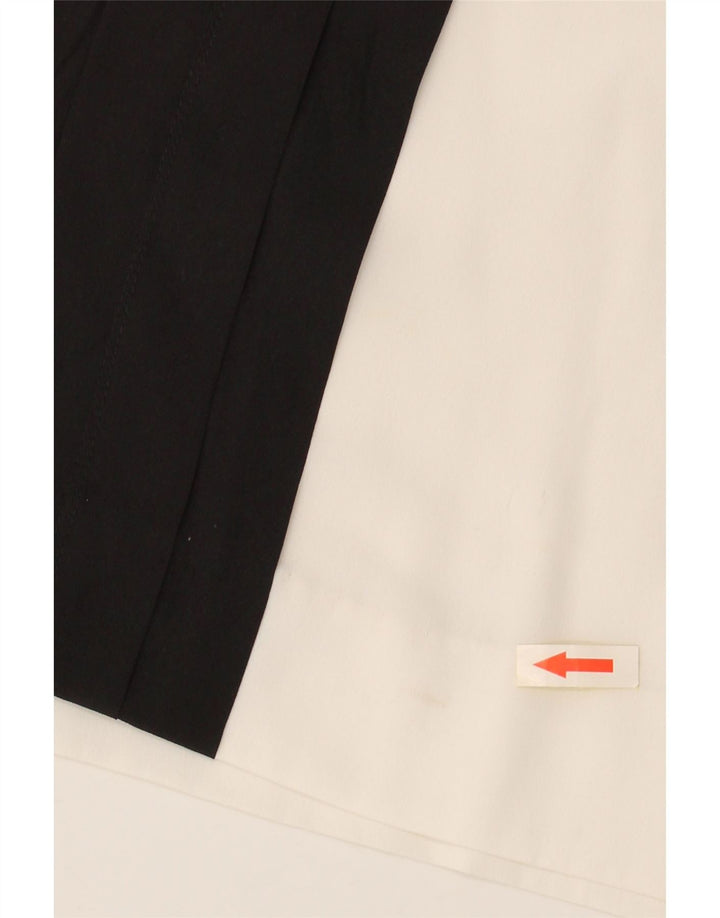 Blusa feminina sem mangas CALVIN KLEIN Reino Unido 14 bloco colorido branco médio