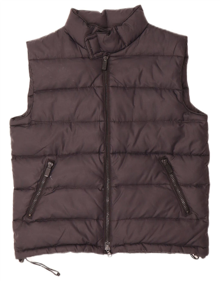 Colete acolchoado feminino Aspesi UK 6 XS preto poliamida
