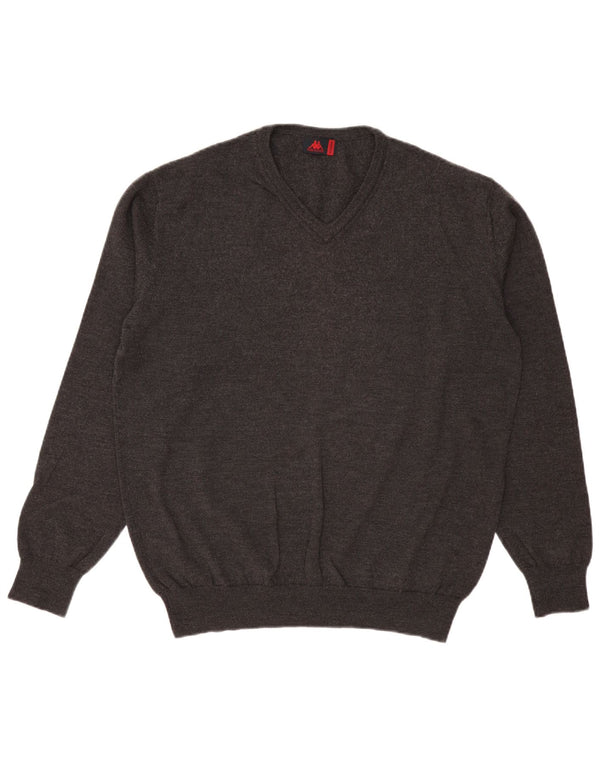 Suéter masculino KAPPA com decote em V 2XL cinza