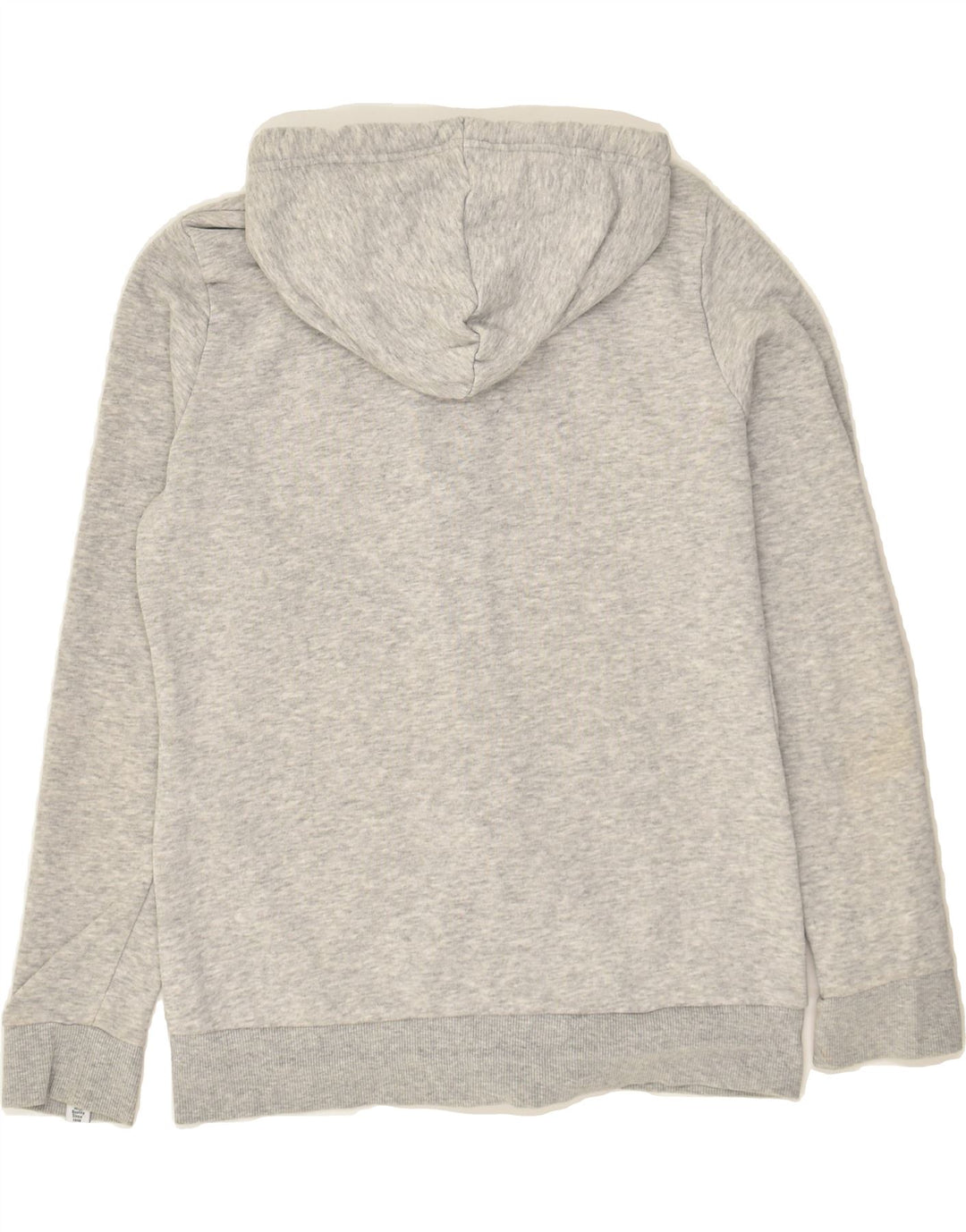 PUMA Womens Graphic Zip Hoodie Sweater UK 12 Medium Grey Cotton Vintage Puma and Second-Hand Puma from Messina Hembry 