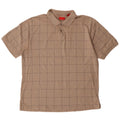Camisa polo masculina Izod grande algodão geométrico bege
