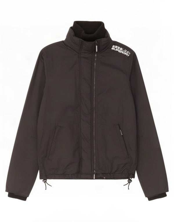 Jaqueta de chuva masculina Superdry Graphic UK 40 grande nylon preto