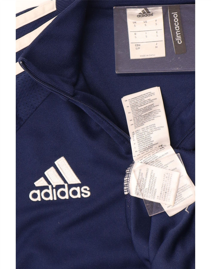 ADIDAS Mens Climacool Graphic Pullover Treino Top Pequeno Azul Marinho