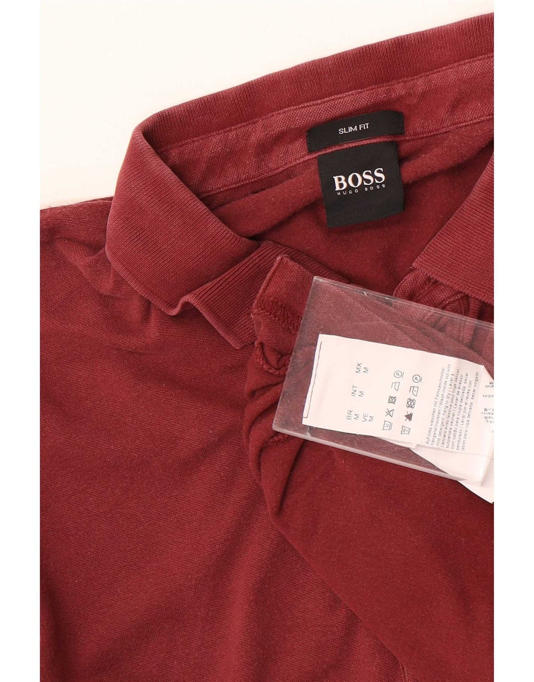 Camisa polo masculina Hugo Boss Slim Fit médio algodão marrom