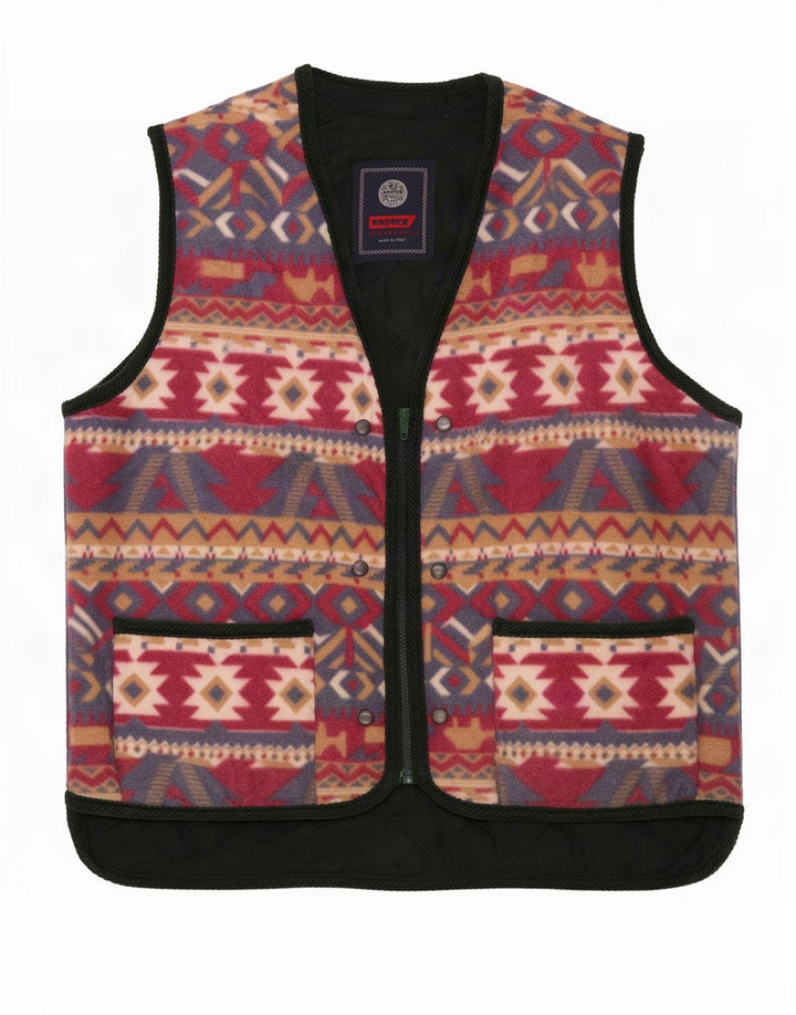 Master Mens Fleece Gilet UK 42 XL Multicolorido Fair Isle