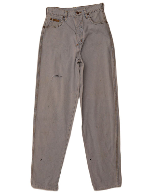 Wrangler Womens High Waist Tapered Jeans W24 L30  Blue