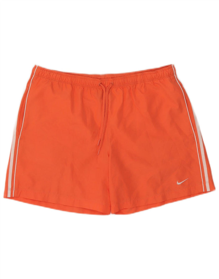 Shorts esportivos femininos NIKE UK 10/12 médio laranja