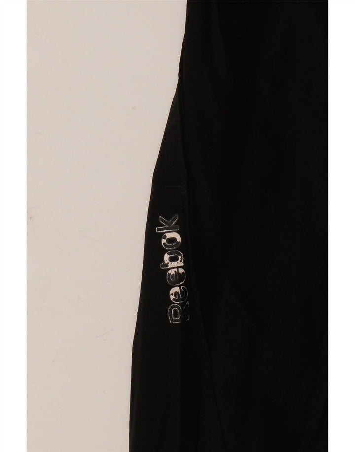 Calça de treino masculina Reebok Joggers pequeno preto colorblock poliéster
