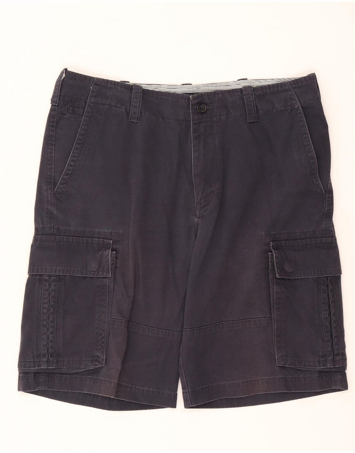 Shorts cargo masculino Tommy Hilfiger W32 grande algodão azul marinho