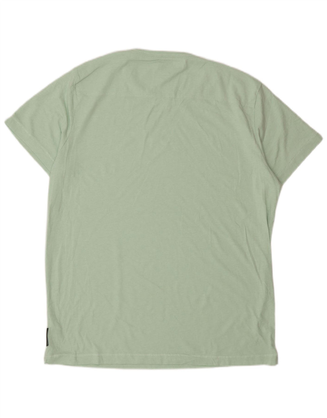 Camiseta masculina French Connection Top grande algodão verde