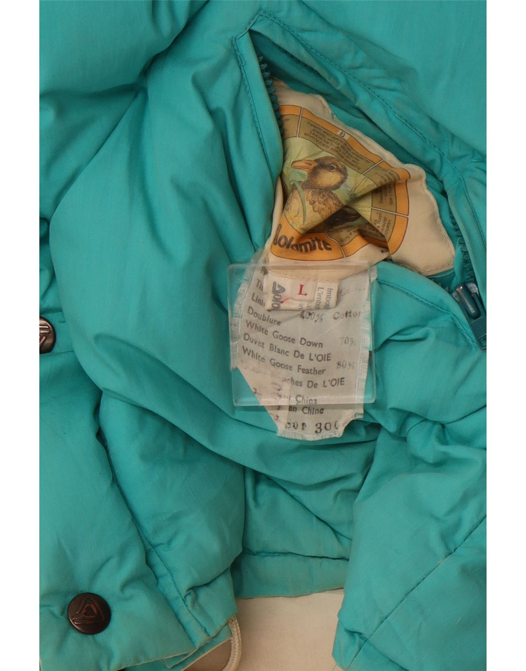 Colete acolchoado reversível masculino DOLOMITE UK 40 grande algodão azul