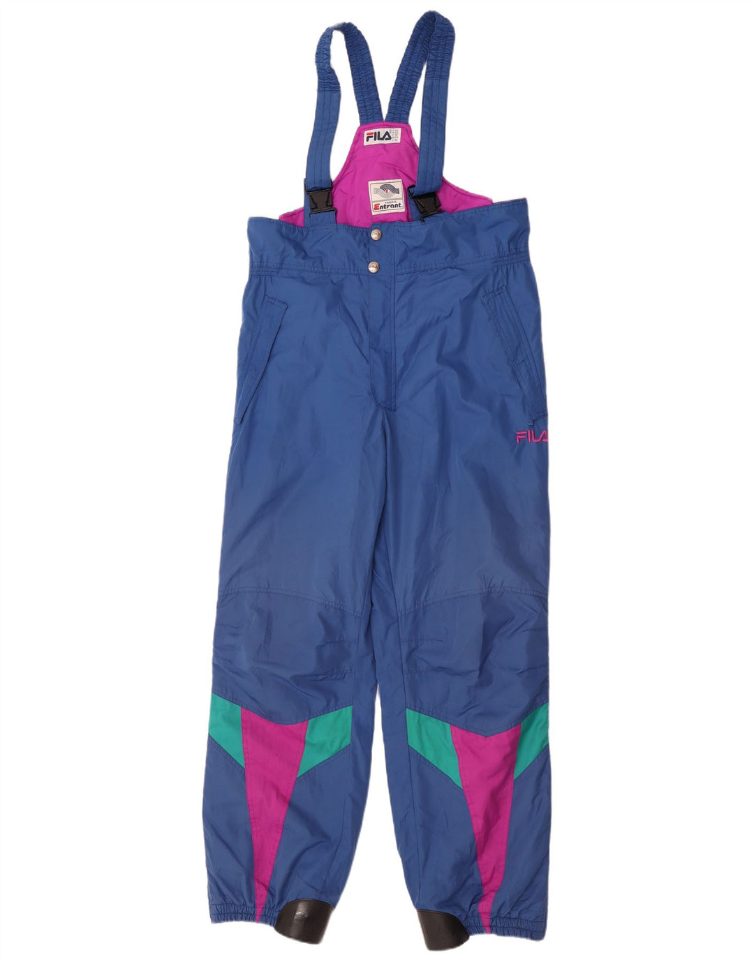 Calça Fila Masculina Dungarees Ski IT 50 Grande Colourblock Azul Poliéster