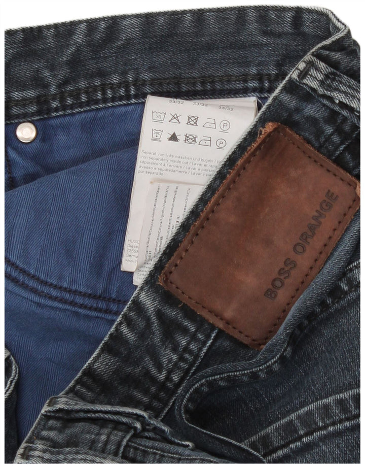 Hugo Boss Jeans Slim Feminino W33 L32 Azul Algodão