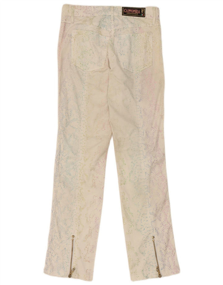 Calça casual feminina Cappopera IT 42 médio W26 L29 branco
