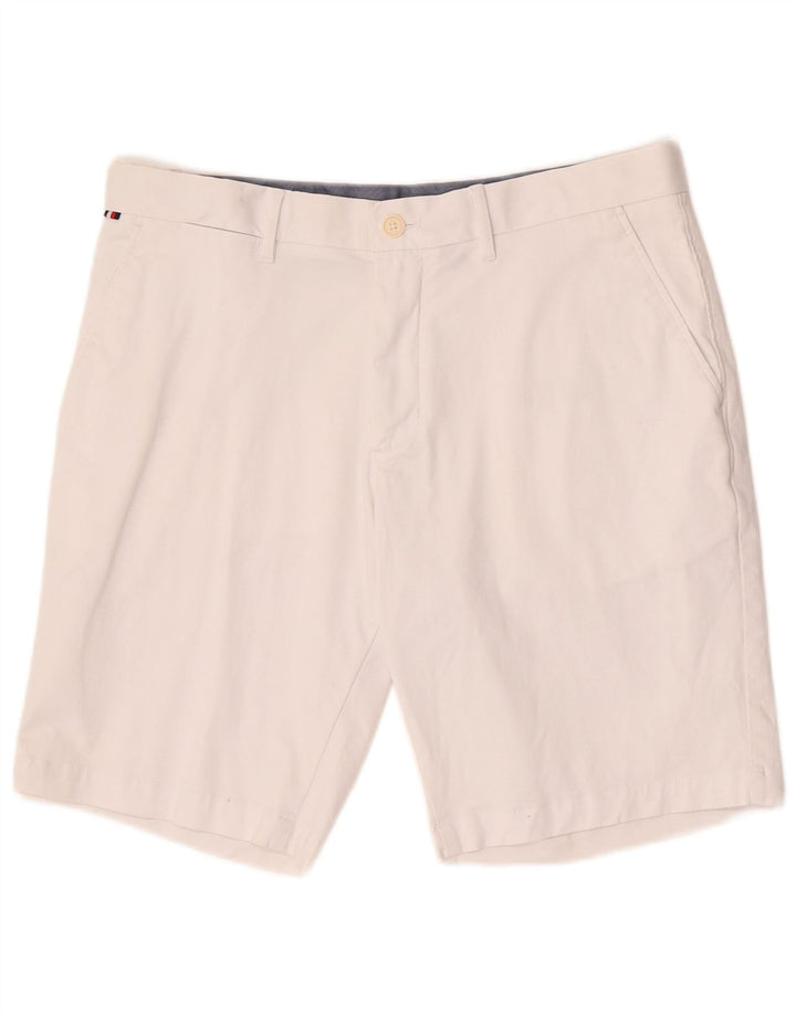 Tommy Hilfiger Mens Chino Shorts W33 Médio Algodão Branco