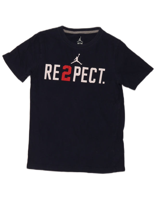 Camiseta Jordan Boys Graphic Top 10-11 Anos Azul Marinho Algodão