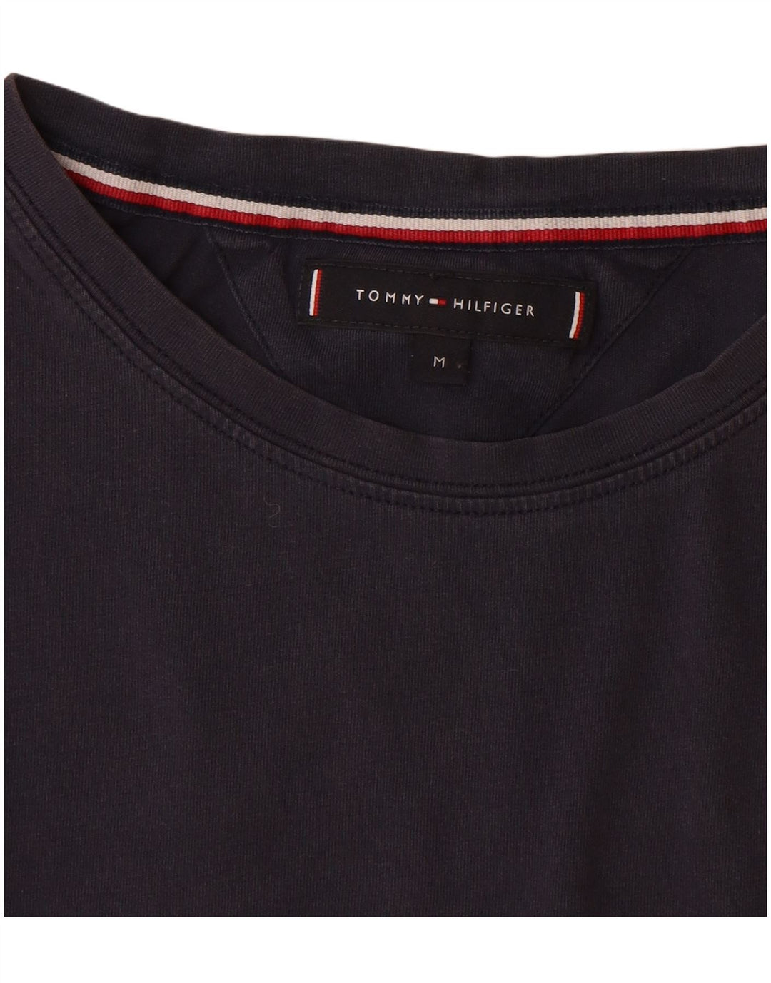 Camiseta masculina TOMMY HILFIGER de algodão azul marinho médio