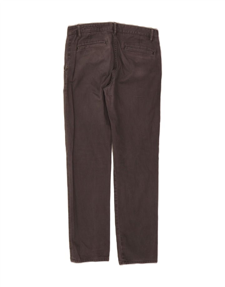 ALL SAINTS Mens Straight Chino Trousers W32 L31 Brown Viscose Vintage All Saints and Second-Hand All Saints from Messina Hembry 