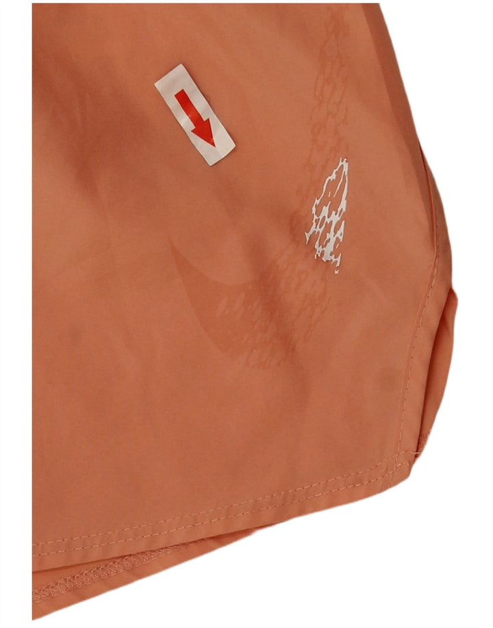 Nike Womens Dri Fit Sport Shorts UK 14 Médio Laranja Poliéster