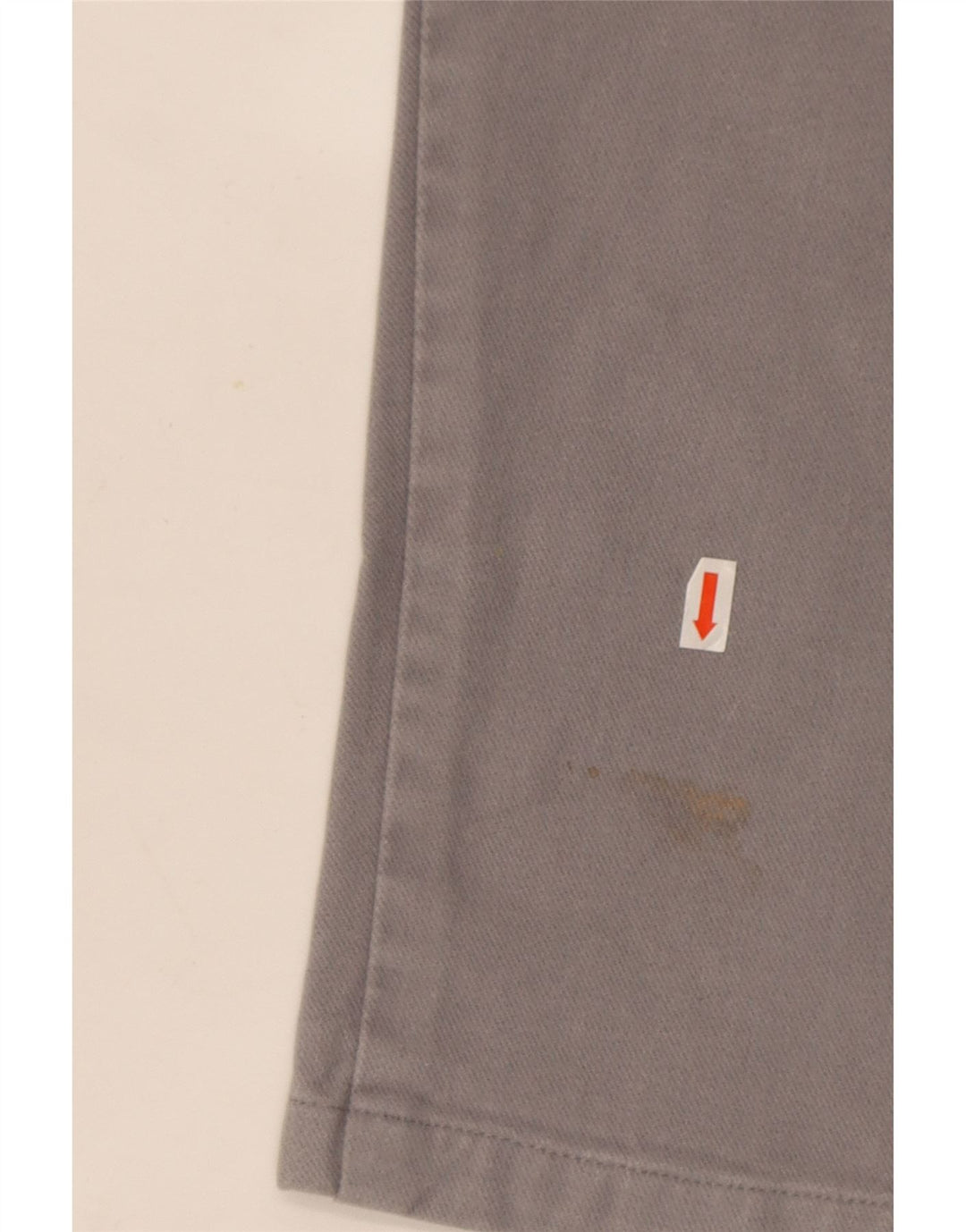 Valentino Mens Straight Jeans W34 L26 Algodão Cinza