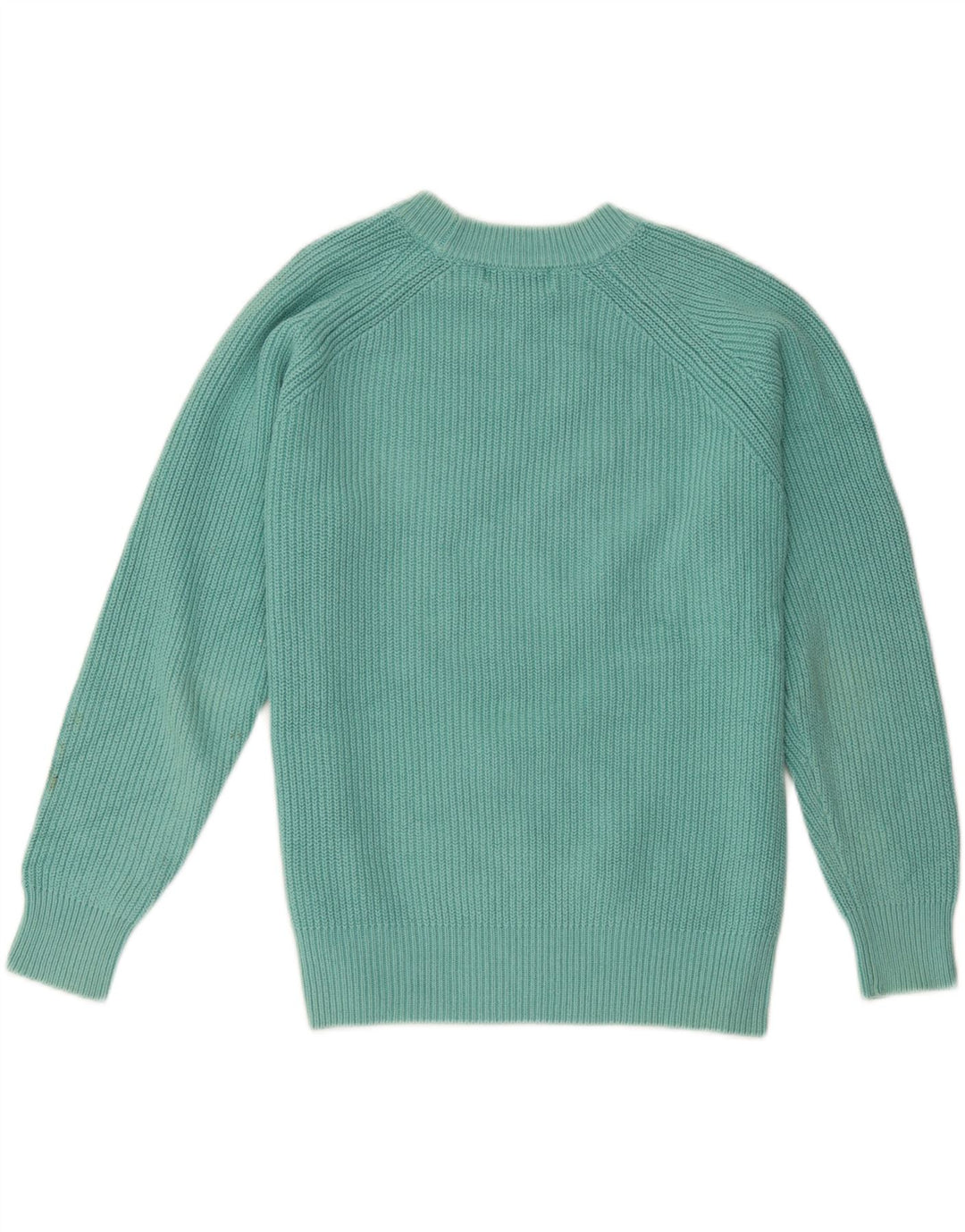 Suéter feminino Marks & Spencer com gola redonda Reino Unido 14 turquesa médio