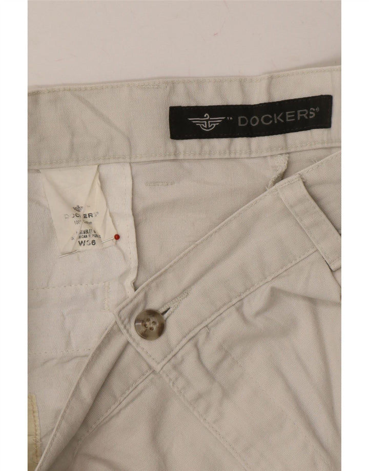 DOCKERS Mens Pegged Chino Shorts W36 Large Grey Cotton Vintage Dockers and Second-Hand Dockers from Messina Hembry 