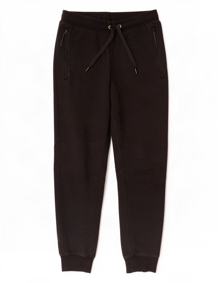 Calça de treino masculina Armani Exchange joggers pequeno algodão preto