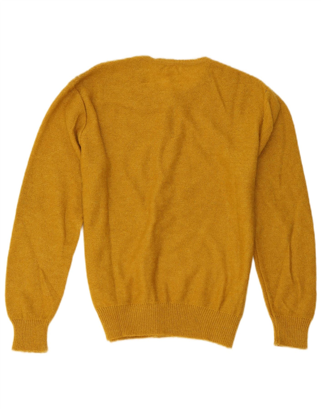 Suéter Cardigan Feminino Vintage UK 14 Médio Amarelo