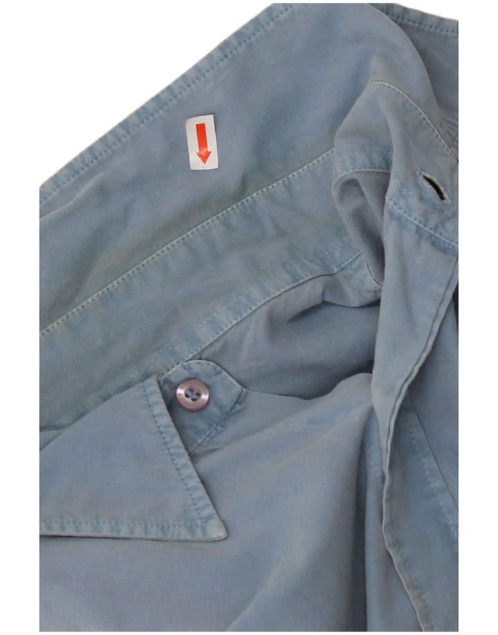 Camisa masculina WRANGLER grande algodão azul