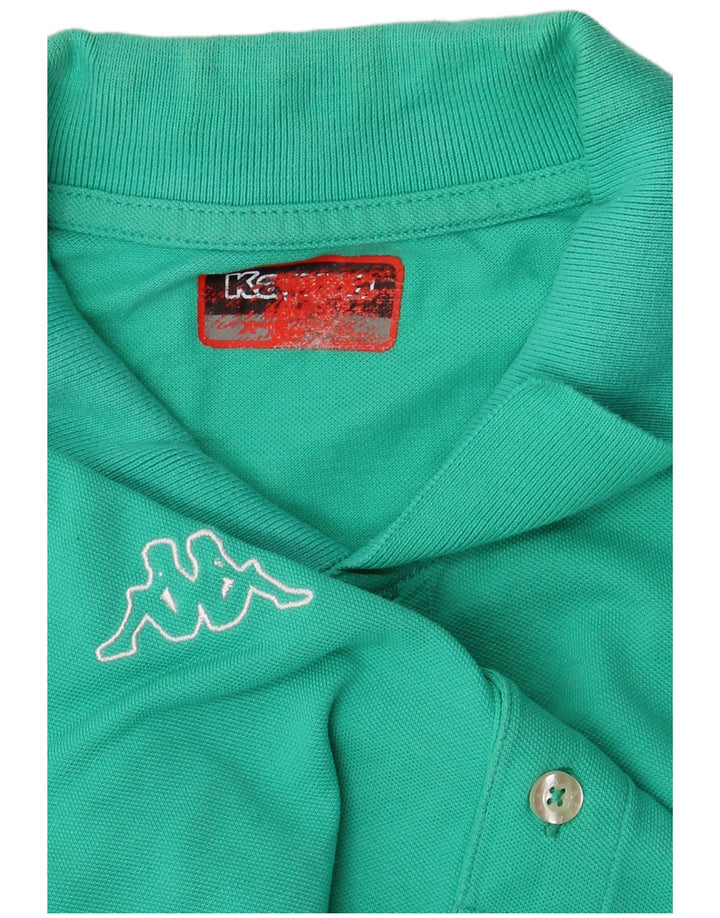 Camisa polo masculina Kappa grande verde