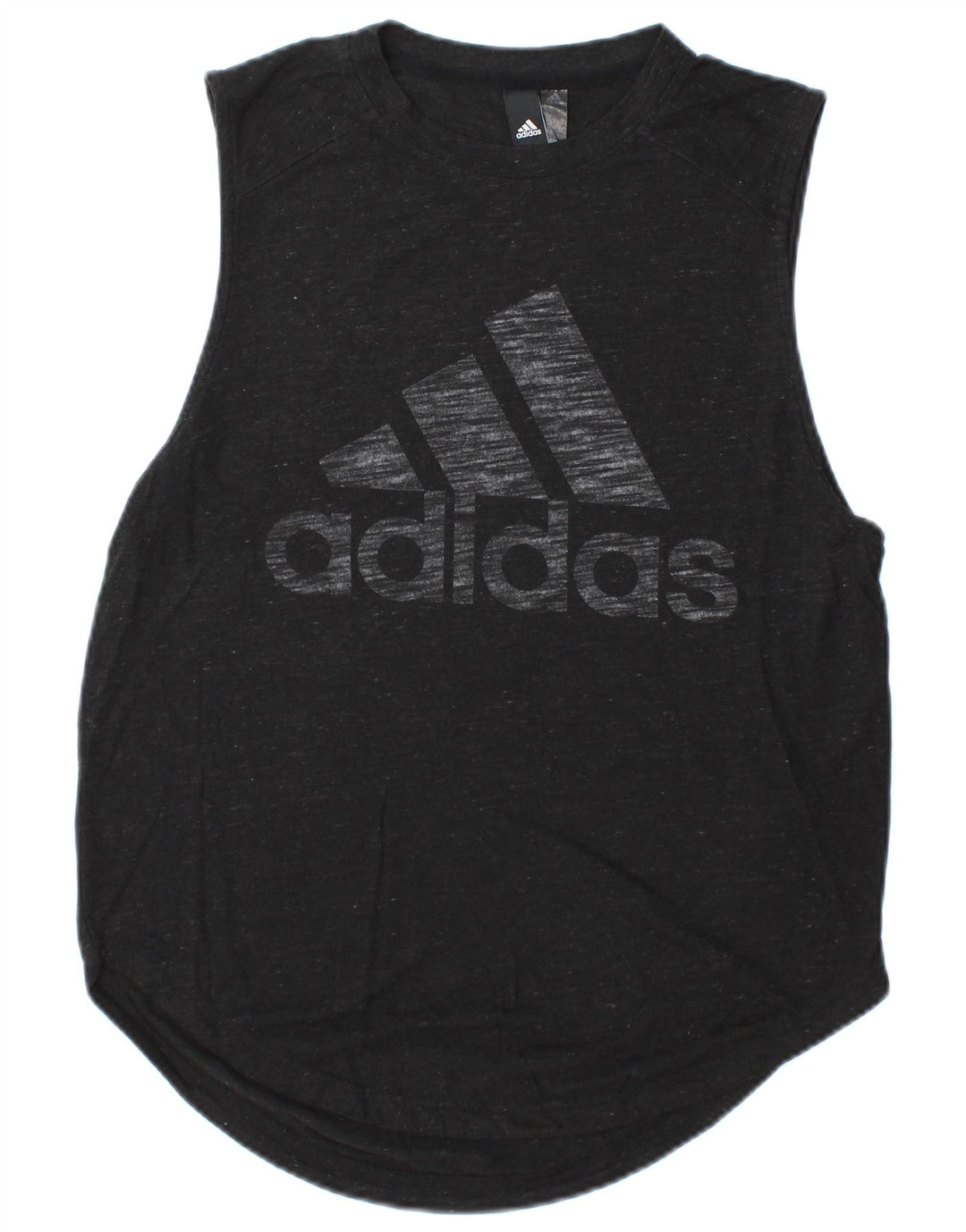 Adidas Mens Graphic Vest Top Pequeno Preto Flecked Rayon