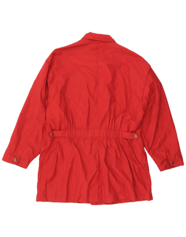 Jaqueta utilitária feminina Penny Black UK 16 grande algodão vermelho