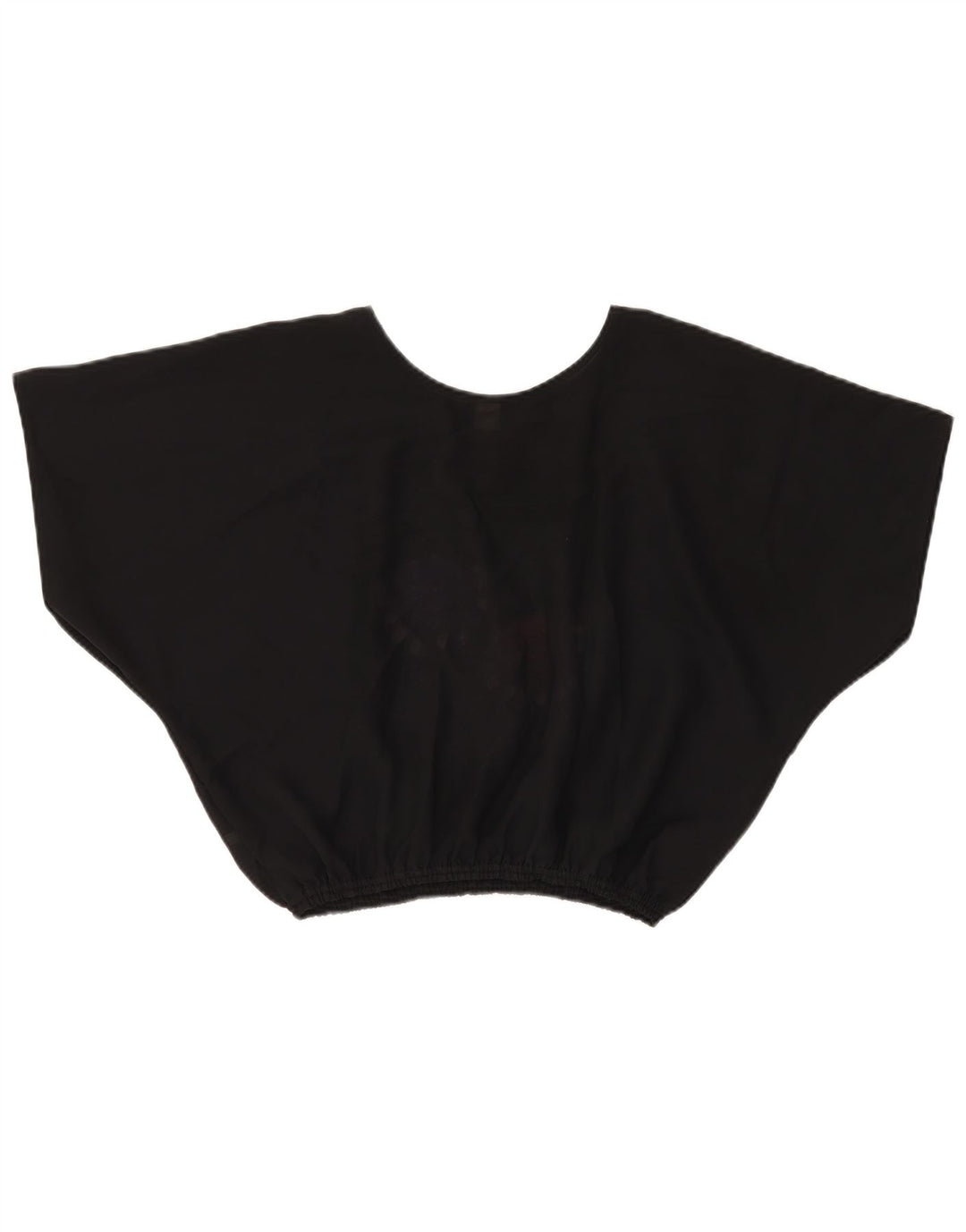 Blusa feminina vintage VINTAGE em poliéster floral preto UK 18 XL