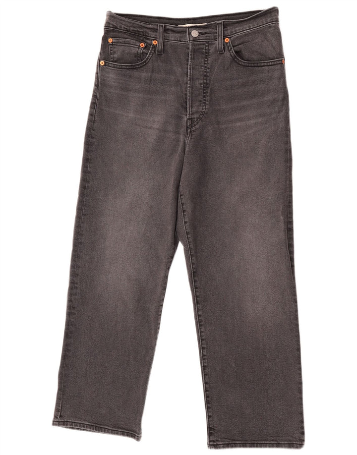 Calça jeans reta masculina Levi's W30 L27 algodão cinza