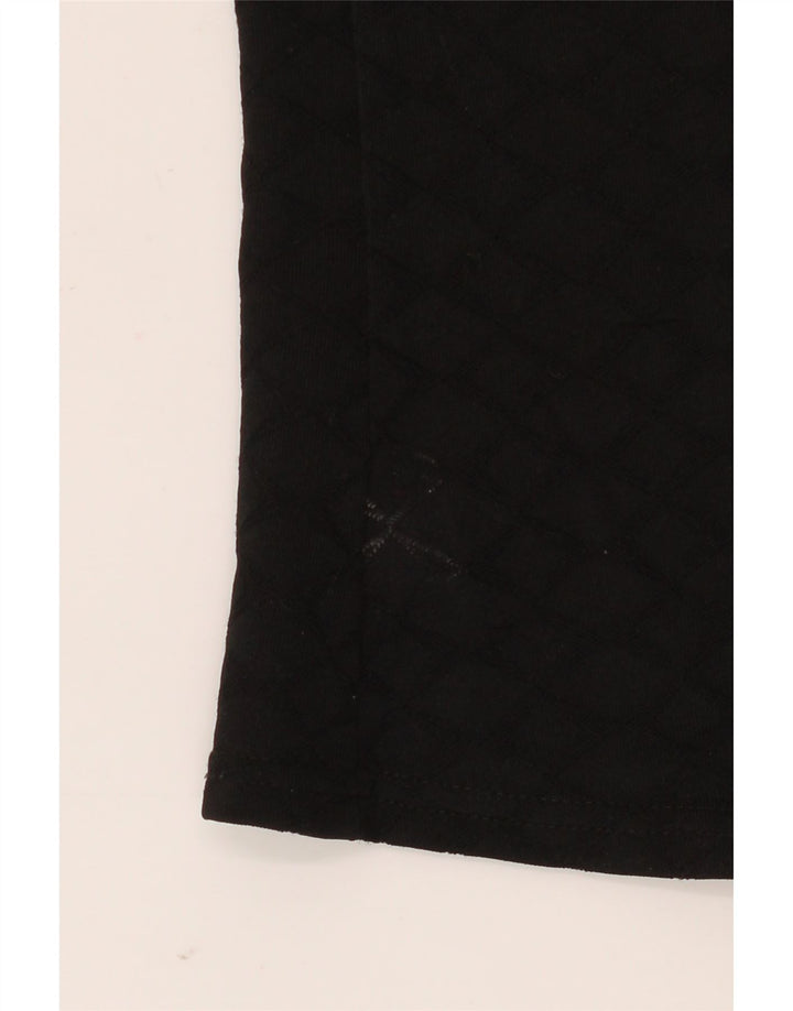 Blusa feminina BENETTON cropped IT 46 grande poliéster preto