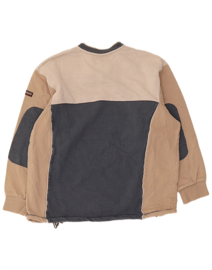 Moletom gráfico masculino Napapijri Jumper XS multicolorido Colourblock