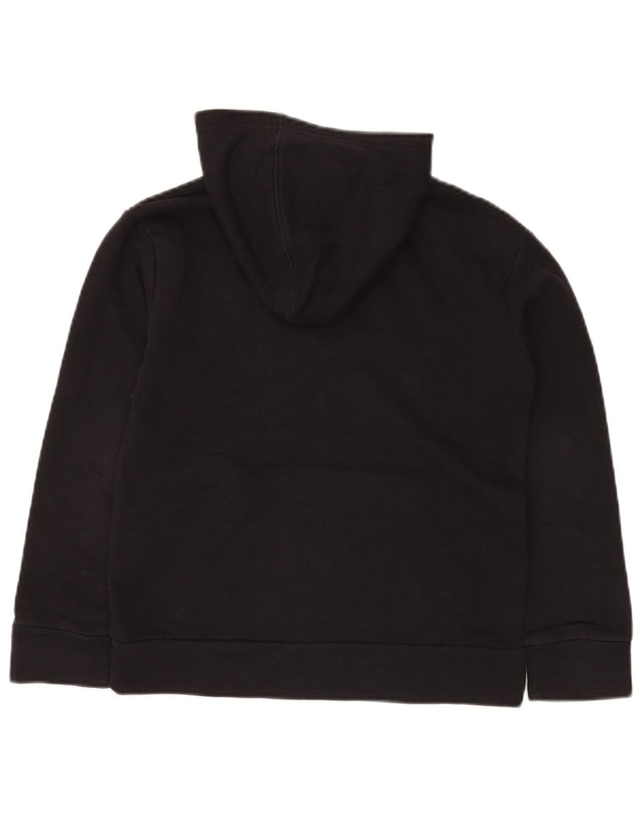 PUMA Boys Graphic Hoodie Jumper 10-11 Anos Médio Preto Manchado