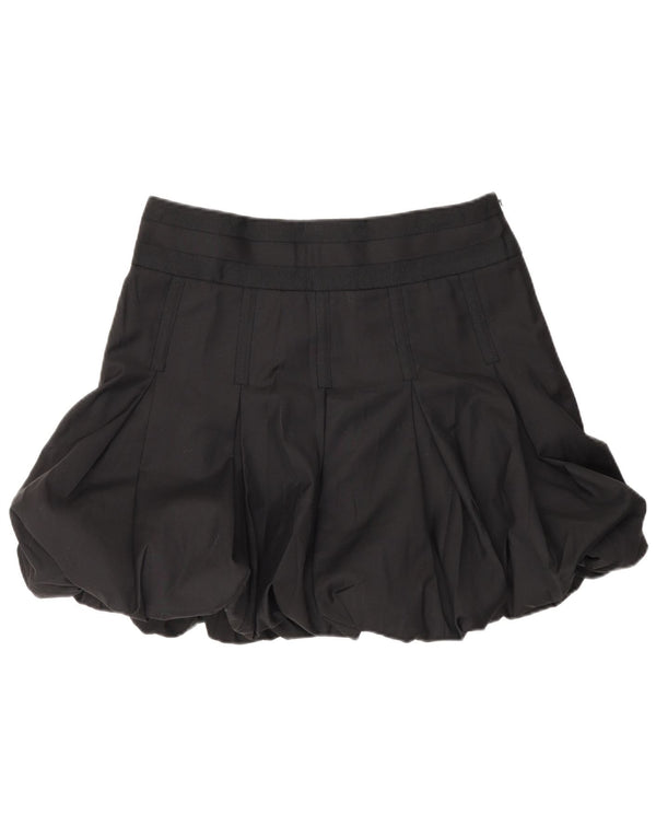 Ted Baker Womens Mini Bubble Skirt Size 3 Medium W32  Black Wool
