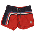 Shorts de natação masculino North Sails gráfico médio vermelho colorblock poliamida